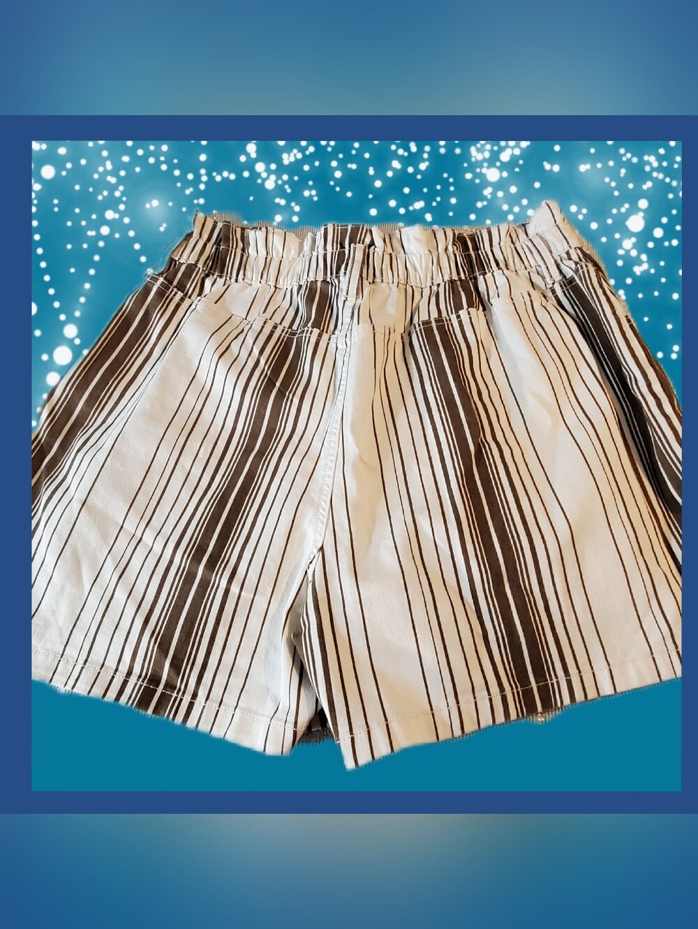 Time and Tru  striped women's casual shorts with an elastic waistband size 18